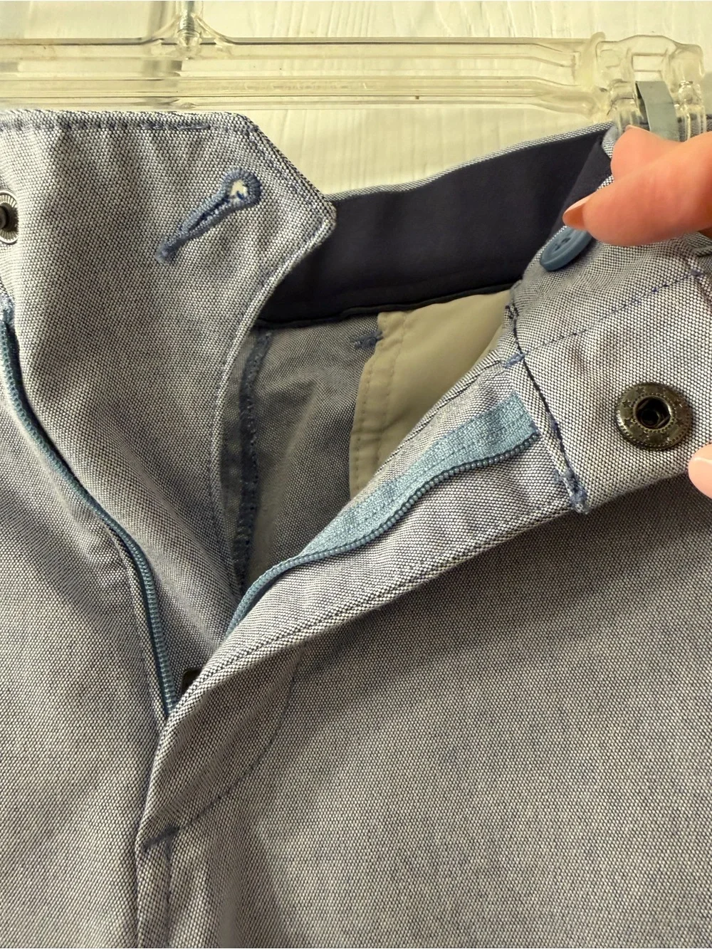 J. Crew Navy and Light Blue Casual Pants
